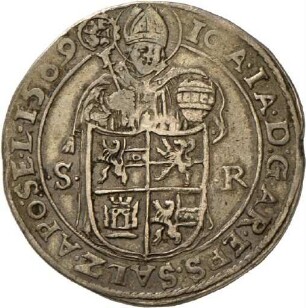 Guldentaler des Salzburger Erzbischofs Johann Jakob von Khuen-Belasy, 1569