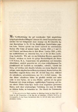 Neue Lykische Studien von Moriz Schmidt und das Decret des Pixodaros von W. Pertsch : Mit 2 lithographirten Tafeln