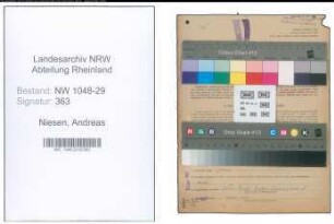 Entnazifizierung Andreas Niesen , geb. 09.06.1903 (Beamter)