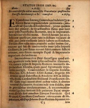 Johan. Christophori Lib. Bar. a Wolzogen, Dissertatio Academica De Quaestione Status