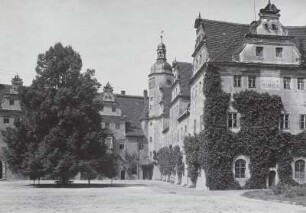 Wermsdorf, Altes Jagdschloss, Hofansicht