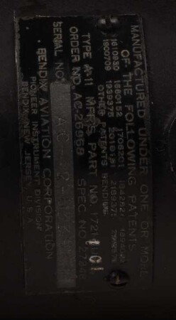 Details Wendezeiger A-11 (pneumatisch)
