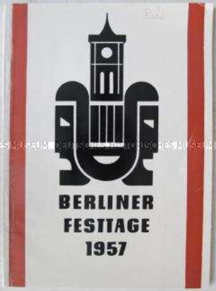 Programmheft der Berliner Festtage 1957
