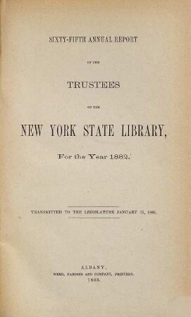 Annual report. 65. 1882 (1883)