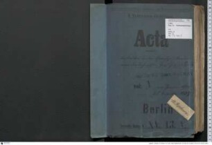Bauten an den Chemischen Laboratoriums der Technischen Hochschule Berlin, Bd. 5