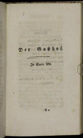 Der Gasthof.
