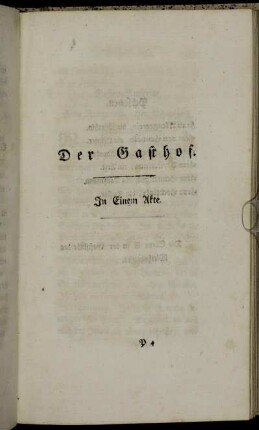 Der Gasthof.
