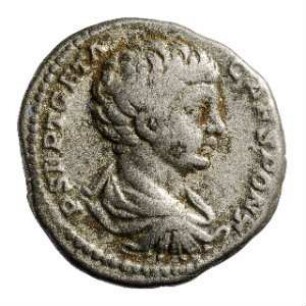 Münze, Denar, 200 - 202 n. Chr.