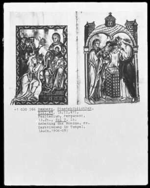Psalter — Anbetung der Könige, Folio 8verso