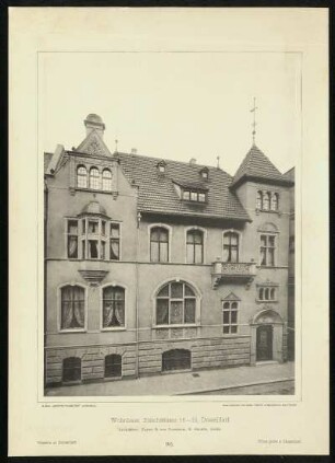 Tafel 90. Wohnhaus, Bleichstrasse 16-18, Düsseldorf. Architekten: Kayser & von Groszheim, K. Bauräte Berlin