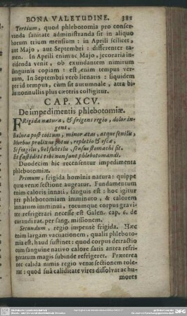 Cap. XCV. De impedimentis phlebotomiae