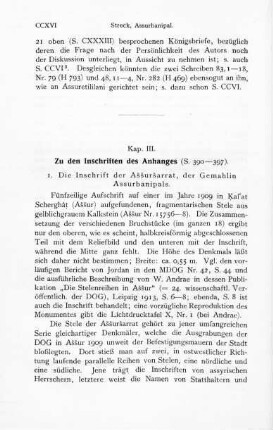 Kap. III. Zu den Inschriften des Anhanges (S. 390-397)