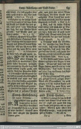 Nr. 981 ff. Creutz- Anfechtung- und Trost-Lieder