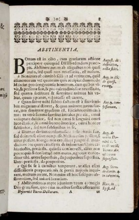 Abstinentia. - Auditor.