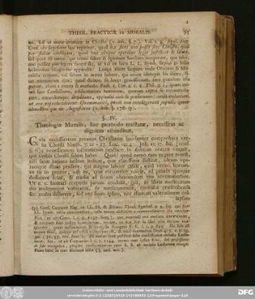 §. IV. Theologiae Moralis, hac methodo tractatae, necessitas ac dignitas ostenditur.