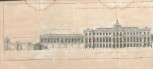 Élévation Générale De La Façade Qui Regarde Le Côté Des Jardins.