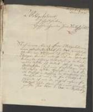 Brief von Johann Tretzel an Johann Jacob Kohlhaas