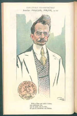 Doctor Pascual Palma : Caricaturas contemporáneas