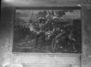 Gemäldezyklus zur Geschichte der Wittelsbacher: Bayern erstürmen als erste eine türkische Verschanzung bei Belgrad im Jahre 1717