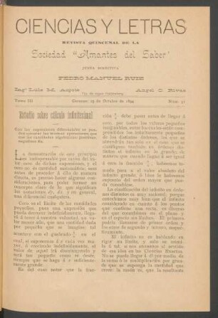 1894,3,31: tomo 3, núm. 31 (15 de octubre de 1894)