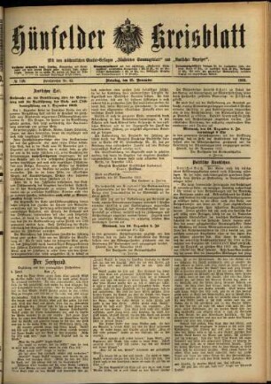 Ausgabe vom Dienstag, den 25. November 1913.