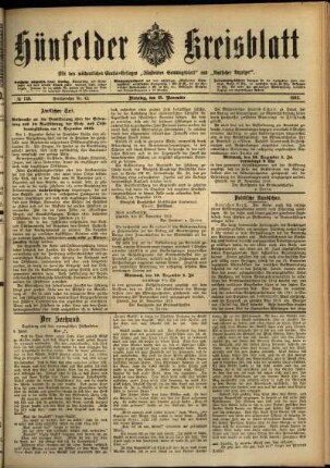 Ausgabe vom Dienstag, den 25. November 1913.