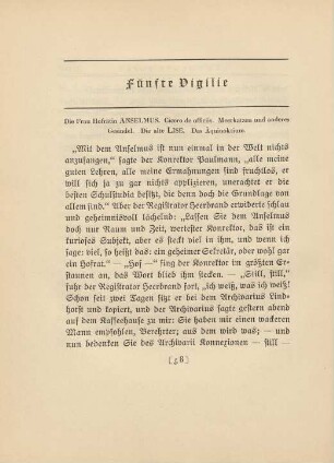 Fünfte Vigilie Die Frau Hofrätin Anselmus ...
