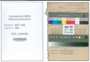 Entnazifizierung Lieselotte Graf , geb. 05.07.1913 (Lehramtsanwaerterin)