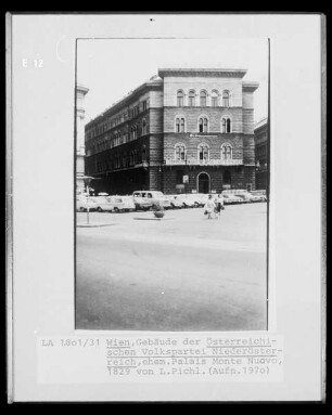 Gebäude der Österreichischen Volkspartei Niederösterreich & Ehemals Palais Monte Nuovo