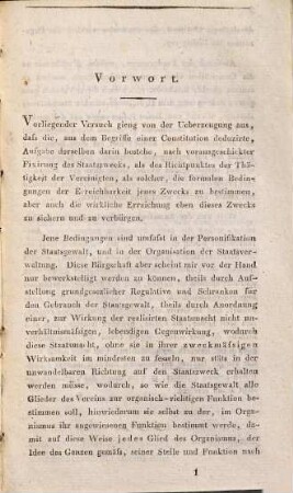 Versuch des Grundrisses einer Constitution für Monarchien