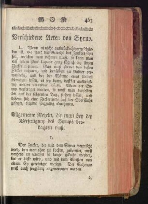 Verschiedene Arten von Syrup