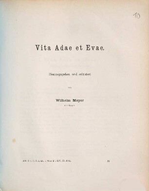 Vita Adae et Evae