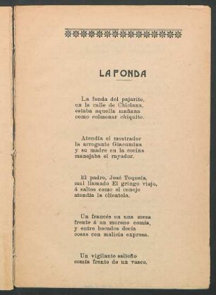 La fonda