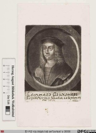 Bildnis Leonhard I. Grundherr (am Platten-Marckt) (II)