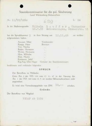 Lauffer, Wilhelm
