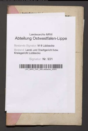 Erblasser: Meier, Friedrich Wilhelm, geb. Vogelsmeier: