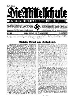 Dietrich Eckhardt zum Gedächtnis