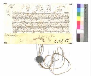 Päpstliche Bulle über die Aufschwörung des Ellwanger Kapitularen Lothar Sebastian von Breidbach-Bürresheim.