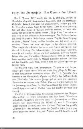 1917, das Hungerjahr: Am Chemin des Dames
