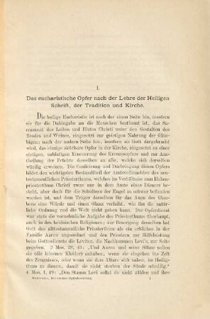 Die eucharistische Opferhandlung