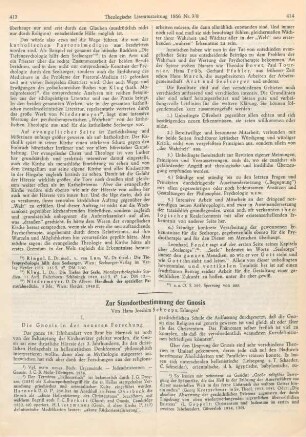 413-422 Zur Standortbestimmung der Gnosis