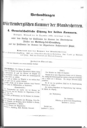 4. Gemeinschaftliche Sitzung, Stuttgart, 18.12.1895