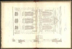 Wohnhaus, Silberburgstrasse No. 177 Details der Mittelparthie vom Erdgeschoss und 1ten Stock, Quer-Schnitt