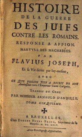 Histoire des Juifs, 5