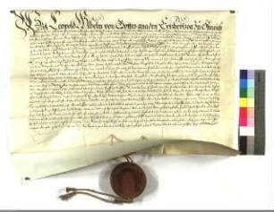 Leopold Wilhelm, Erzherzog u. Deutschmeister, konfirmiert den Eitel Adolf v. Nordeck zur Rabenau zum Landkomtur der Ballei Hessen.