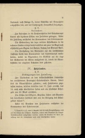 Hospitanten (§ 9)