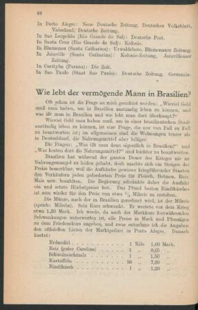 Wie lebt der vermögende Mann in Brasilien?