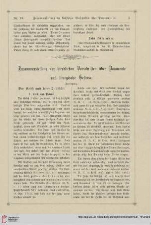 Zusammenstellung der kirchlichen Vorschriften über Paramente und liturgische Gefässe