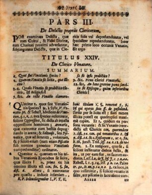 ... Seu Decretalium Gregorij IX. Pont. Max. Liber ... : Brevi Methodo ad discentium utilitatem expositus, In quo præcipuæ circa materiam hujus Libri ..., quæ tum in Theoria, tum in Praxi occurrunt, difficultates solvuntur, allatis etiam contrà sentientium fundamentis, & horum solutionibus, Liber V. Tomus II.. Crimen Fori Ecclesiastici