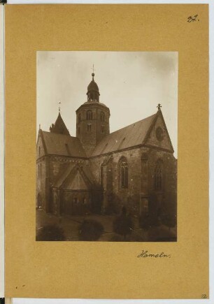 Münster St. Bonifatius, Hameln: Ansicht (aus: Skizzen- und Fotoalbum 18)
